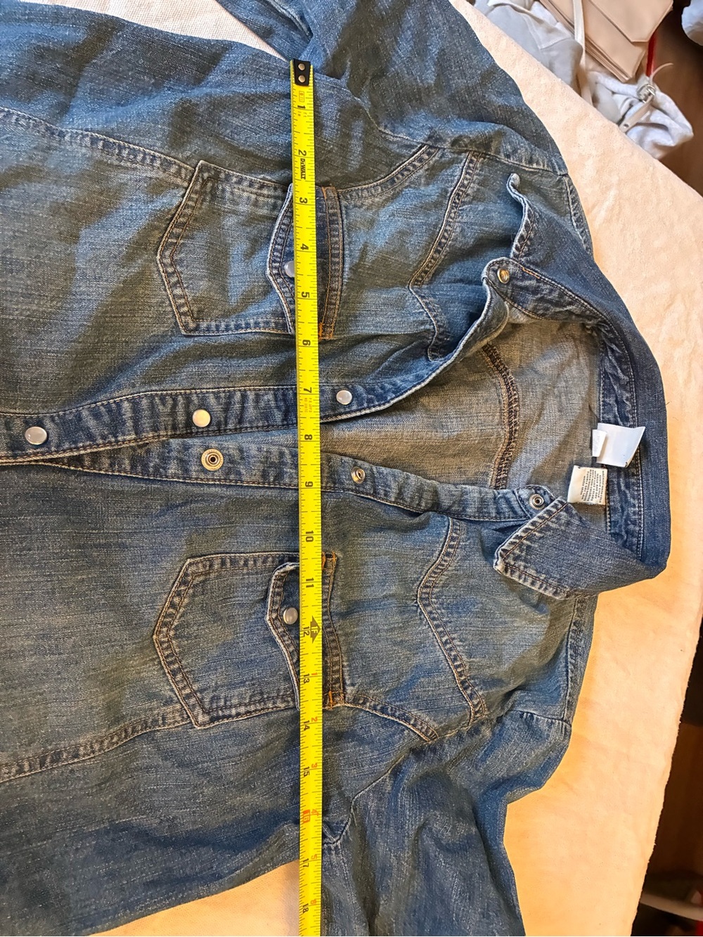 maternity button down denim shirt